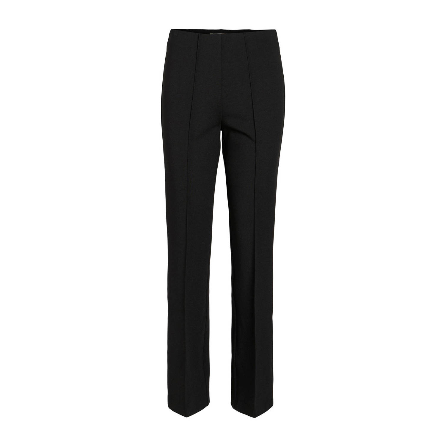 VILA high waist regular fit pantalon VIBILLIE zwart