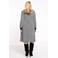 YOEK blousejurk met pied-de-poule zwart/wit