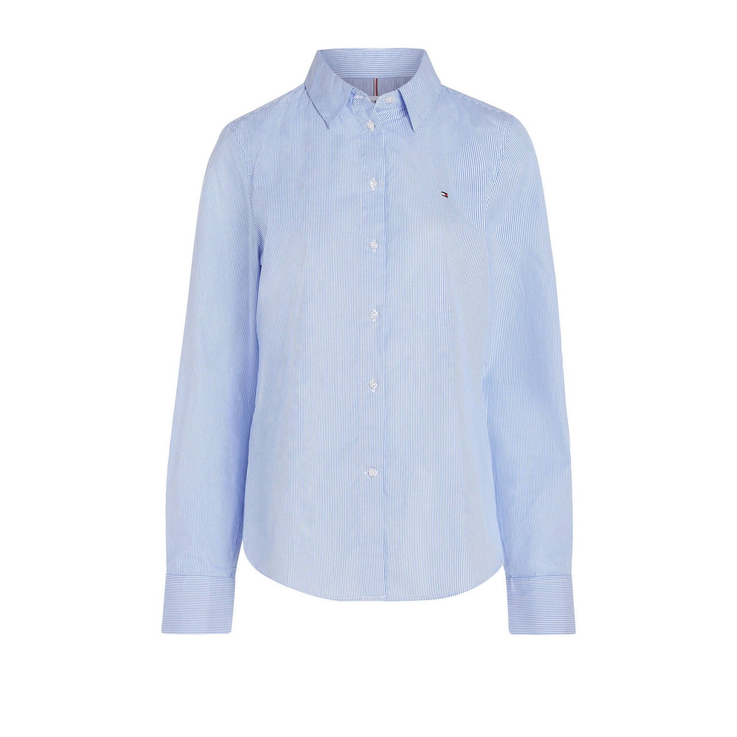 TOMMY HILFIGER Dames Blouses Essential Stp Regular Shirt Lichtblauw