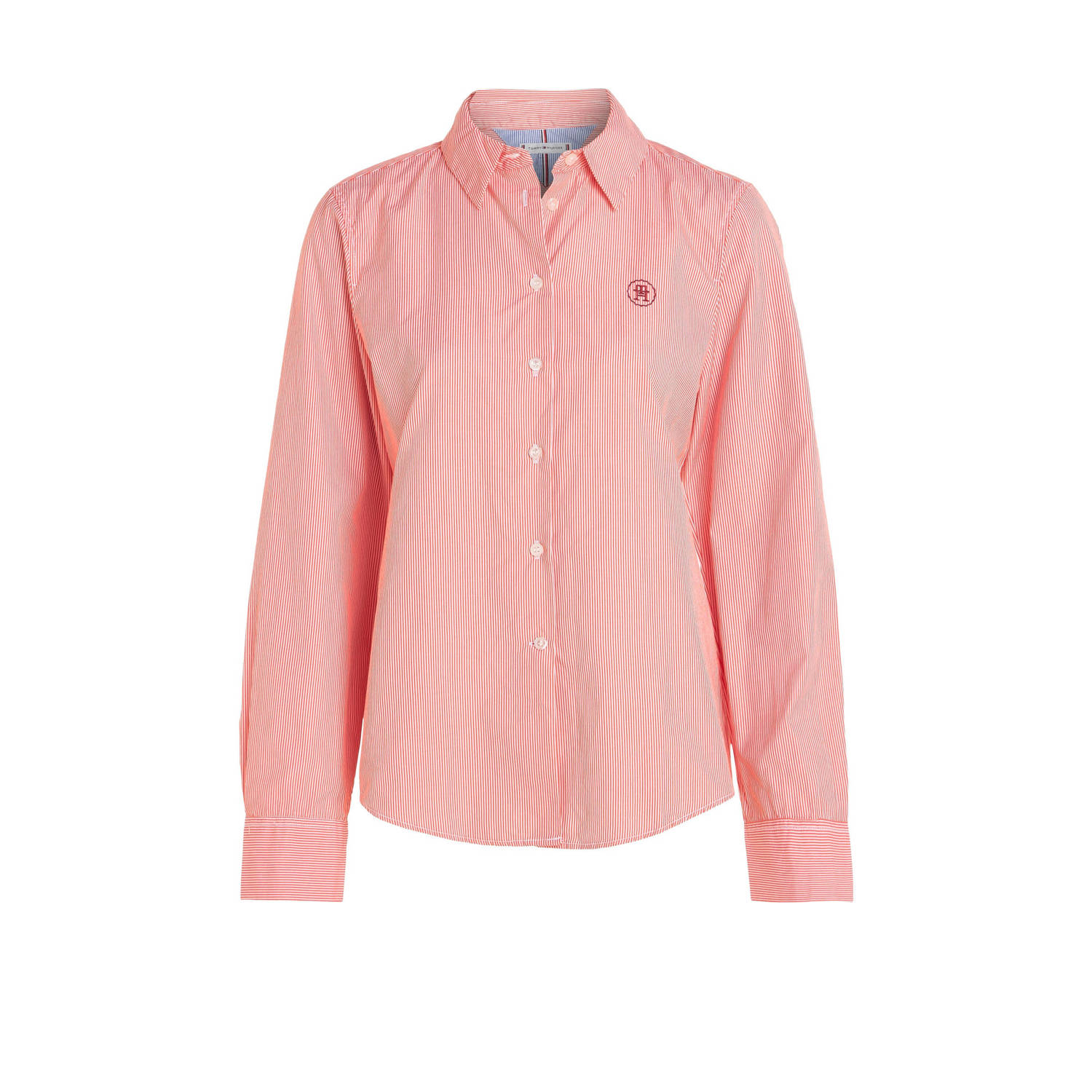 Tommy Hilfiger gestreepte blouse rood wit