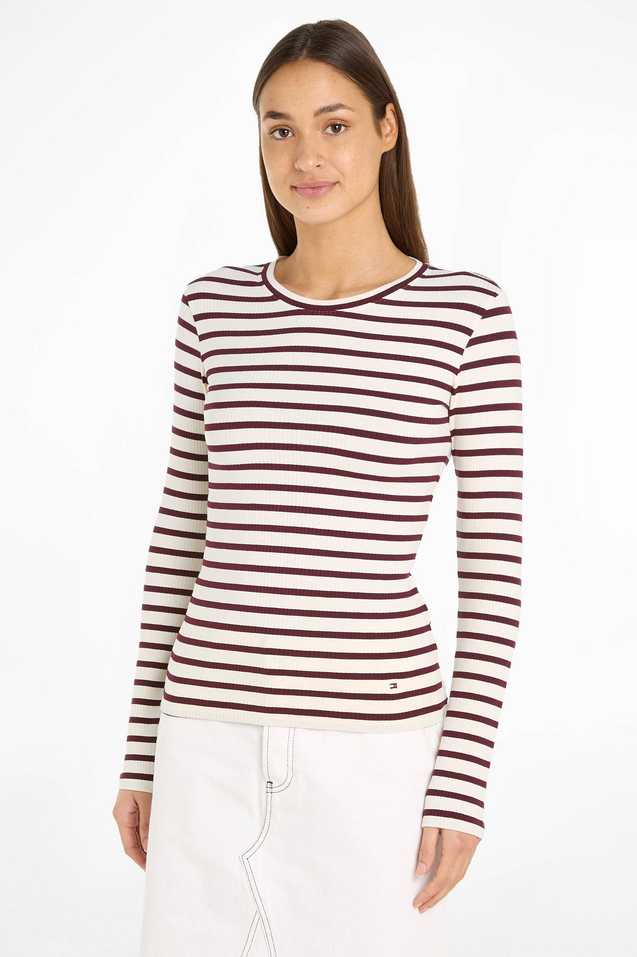 Tommy hilfiger shirt lange mouw online dames