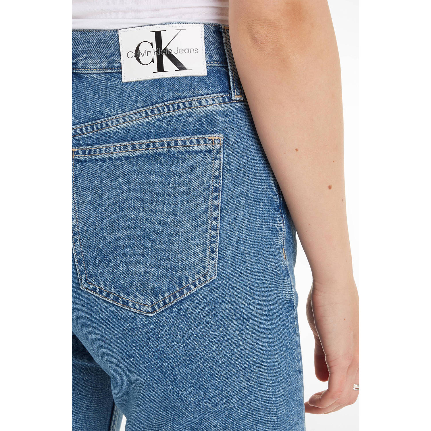 CALVIN KLEIN JEANS high waist bootcut jeans medium blue denim