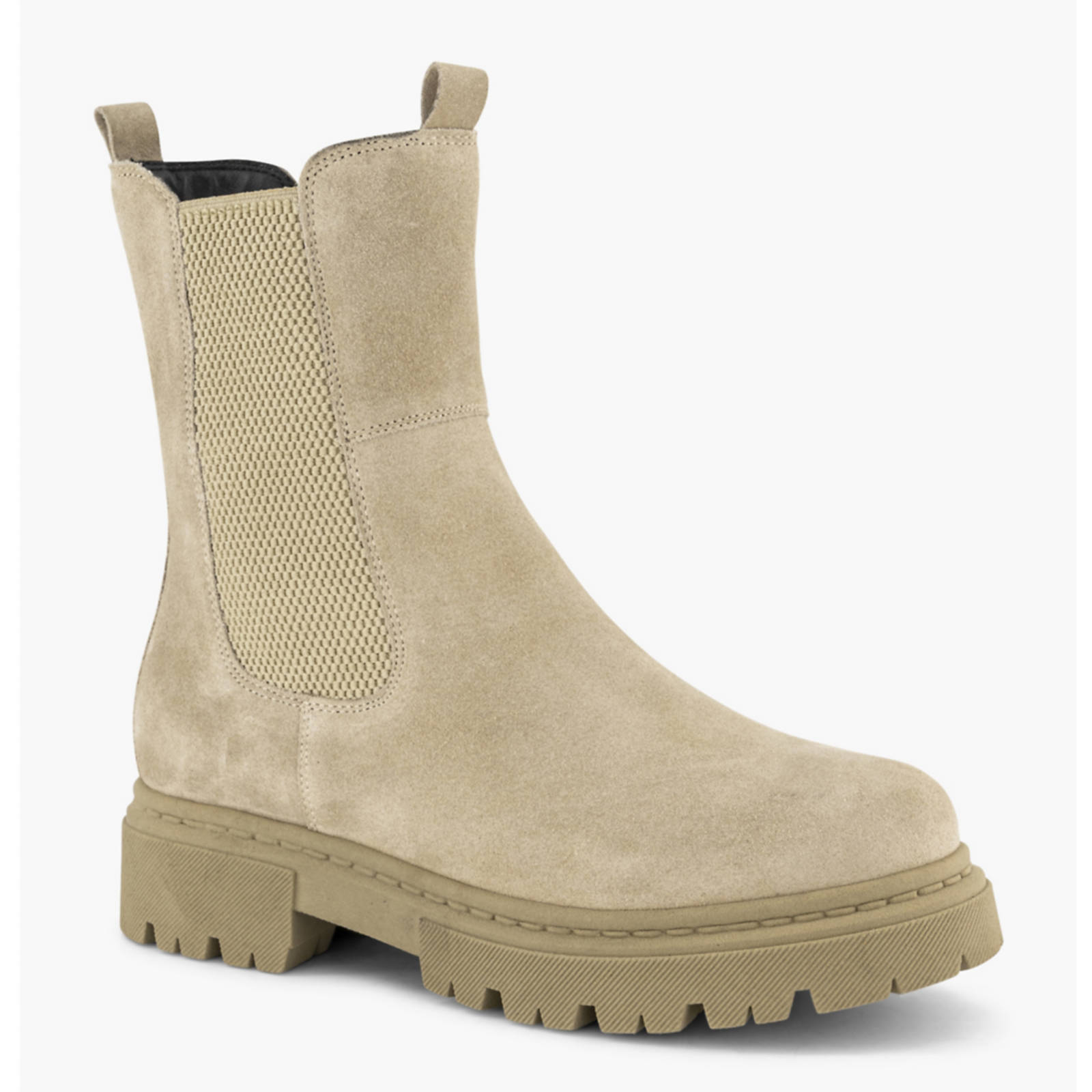 5th Avenue suède chelsea boots beige | wehkamp