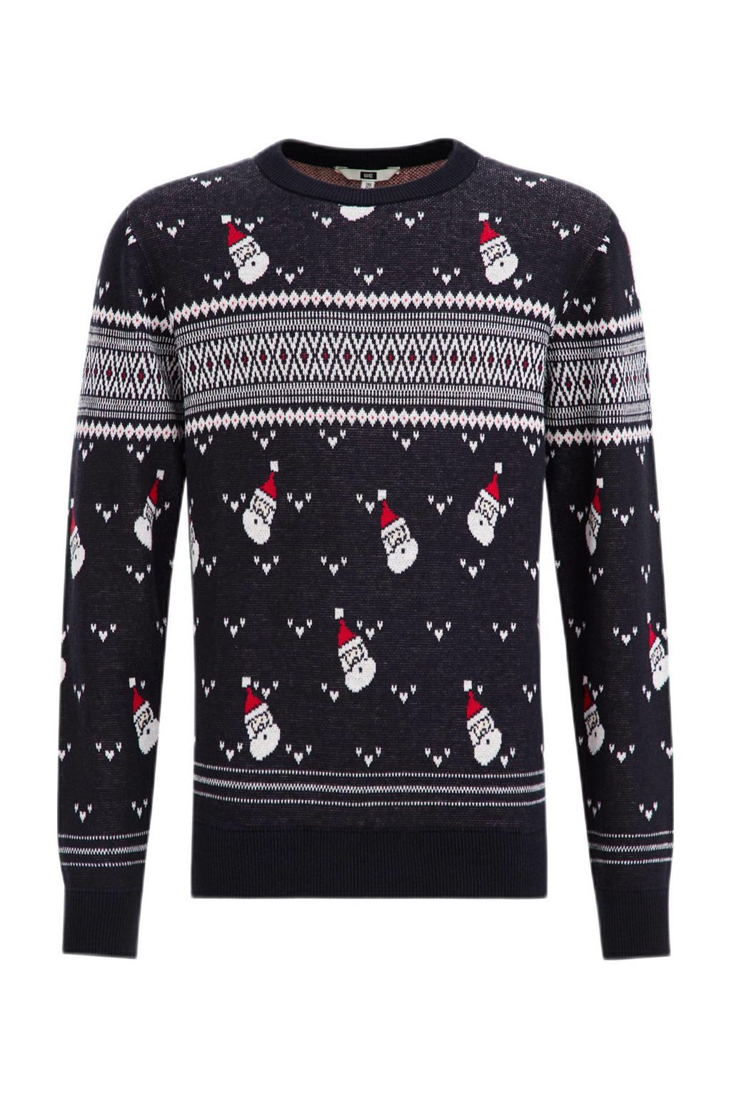 WE Fashion kersttrui met all over print heavy blue | wehkamp WE Fashion kersttrui met all over print heavy blue | wehkamp
