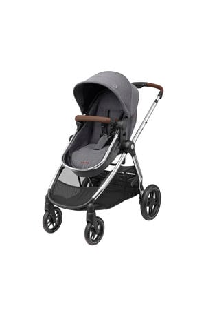 MC Zelia 3 Luxe Twillic Grey Fr (Chrome frame & Brown Leather)