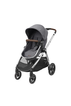 MC Zelia 3 Luxe Twillic Grey Fr (Chrome frame & Brown Leather)
