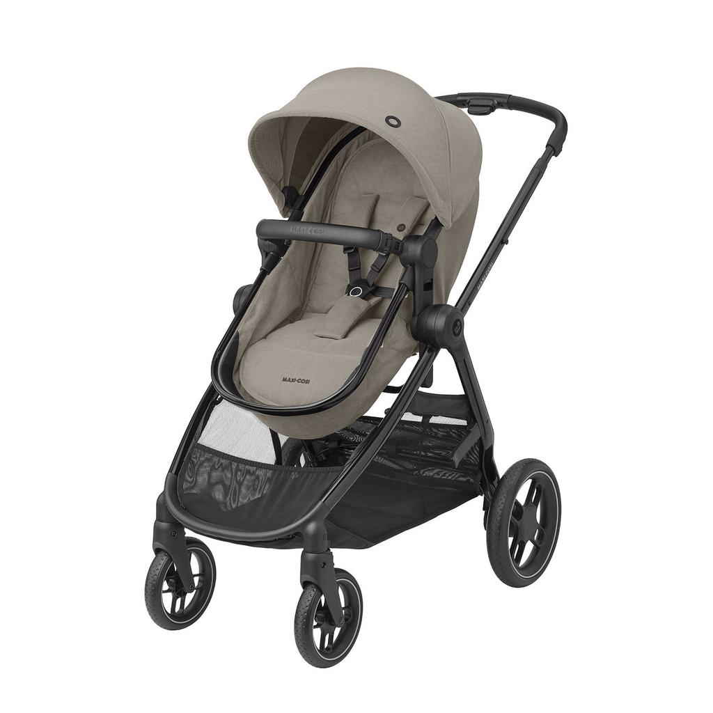 Maxi-Cosi MC Zelia 3 Luxe Twillic Truffle Fr (Black glossy frame & Black Leather)