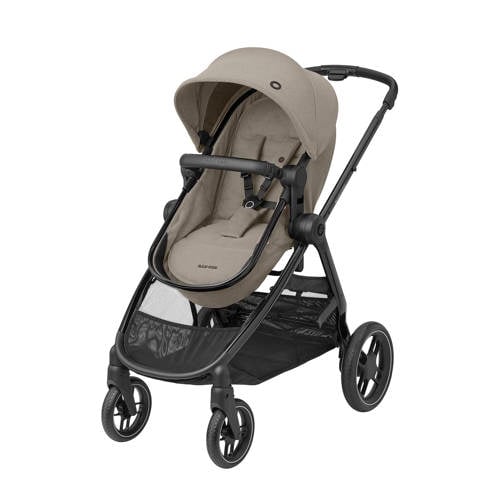 Maxi-Cosi MC Zelia 3 Luxe Twillic Truffle Fr (Black glossy frame & Black Leather) afbeelding