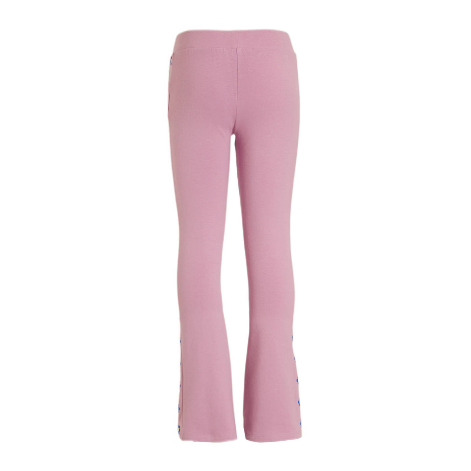 Orange Stars flared broek Paloma met bloemen lichtroze