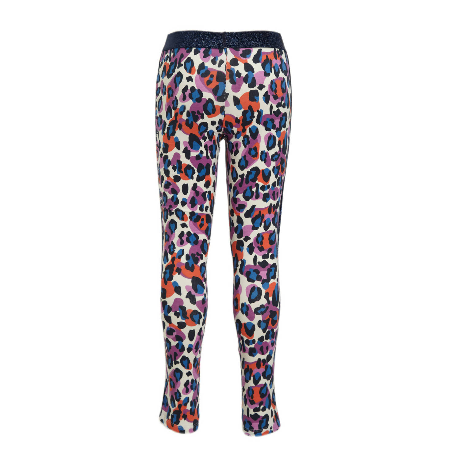 Orange Stars legging Paris met panterprint multi