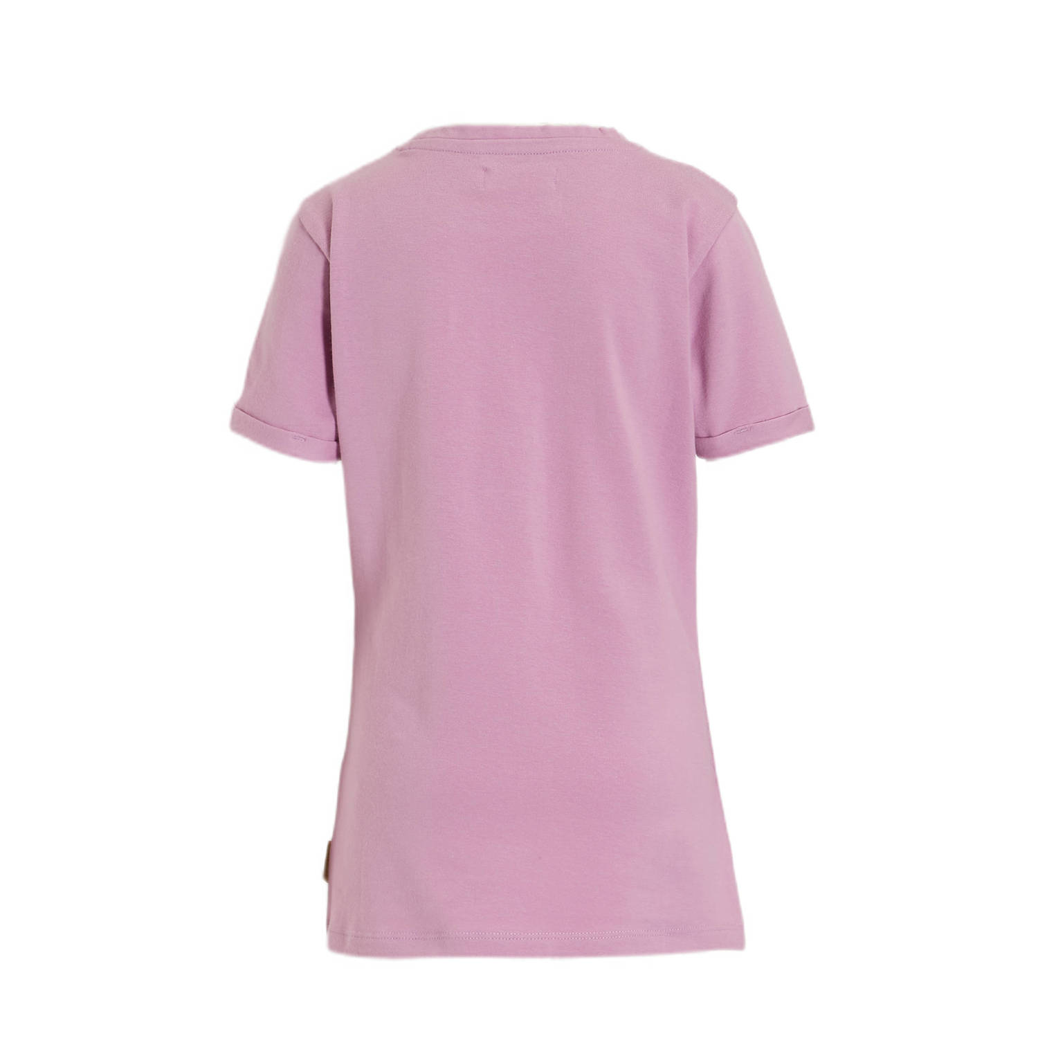 Orange Stars T-shirt Paulette met tekstopdruk lichtroze
