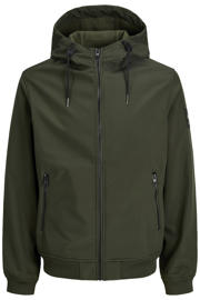 thumbnail: JACK & JONES ESSENTIALS softshell jas JJEBASIC met logo groen