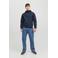 JACK & JONES ESSENTIALS softshell jas JJEBASIC met logo donkerblauw
