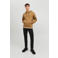 JACK & JONES ESSENTIALS hoodie JJESTAR met printopdruk bruin