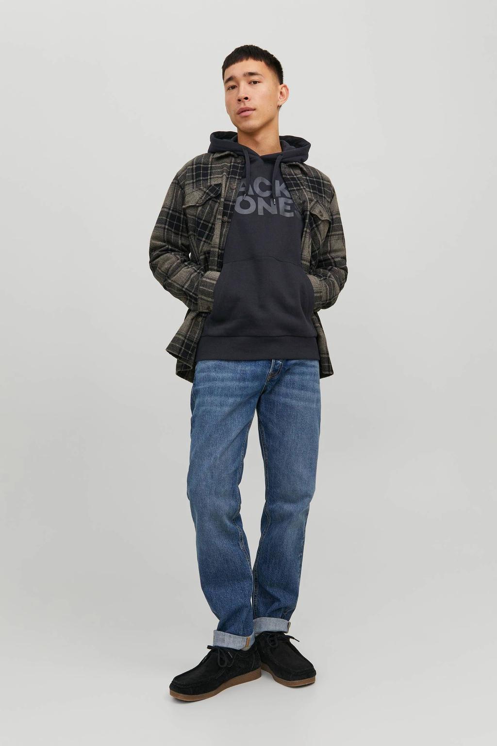 JACK & JONES ESSENTIALS hoodie zwart