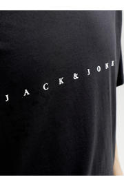 thumbnail: JACK & JONES ESSENTIALS regular fit T-shirt JJESTAR met printopdruk zwart