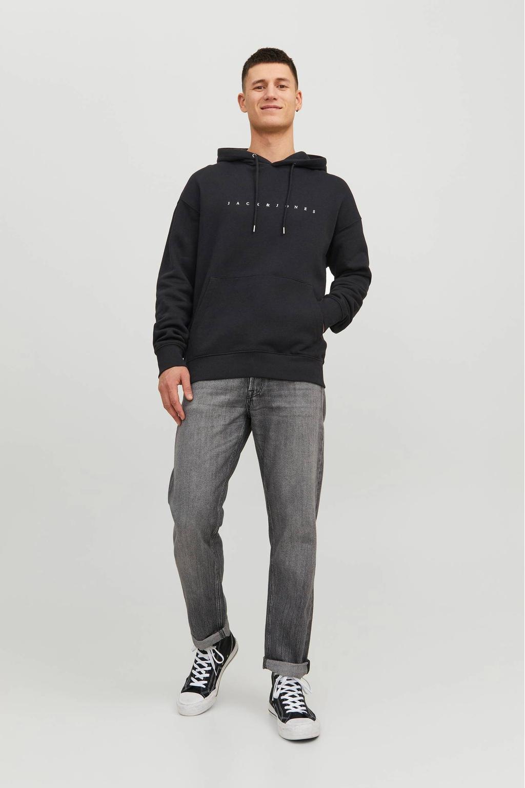 JACK & JONES ESSENTIALS hoodie zwart