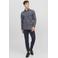 JACK & JONES PANTS STUDIO slim fit chino JPSTMARCO van polyester donkerblauw