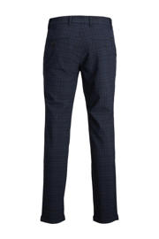 thumbnail: JACK & JONES PANTS STUDIO geruite slim fit chino JPSTMARCO blauw