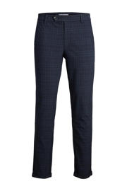 thumbnail: JACK & JONES PANTS STUDIO geruite slim fit chino JPSTMARCO blauw