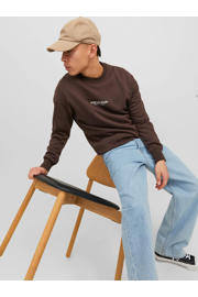 thumbnail: JACK & JONES ORIGINALS sweater JORVESTERBRO met printopdruk bruin