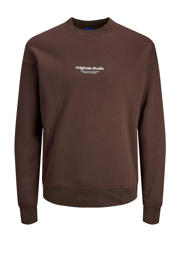 thumbnail: JACK & JONES ORIGINALS sweater JORVESTERBRO met printopdruk bruin