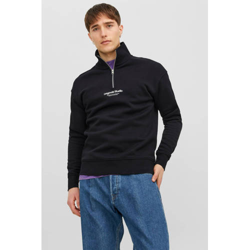 JACK & JONES ORIGINALS sweater JORVESTERBRO met printopdruk zwart afbeelding