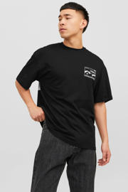 thumbnail: JACK & JONES ORIGINALS oversized T-shirt JORMAGNUM met backprint zwart