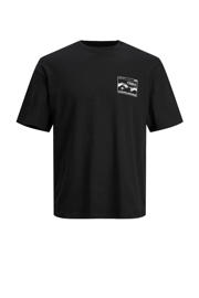 thumbnail: JACK & JONES ORIGINALS oversized T-shirt JORMAGNUM met backprint zwart
