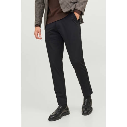 JACK & JONES PANTS STUDIO slim fit chino JPSTMARCO zwart afbeelding