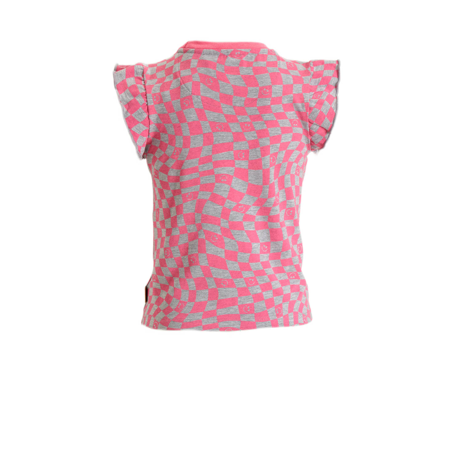 Orange Stars T-shirt Pelin met all over print roze grijs