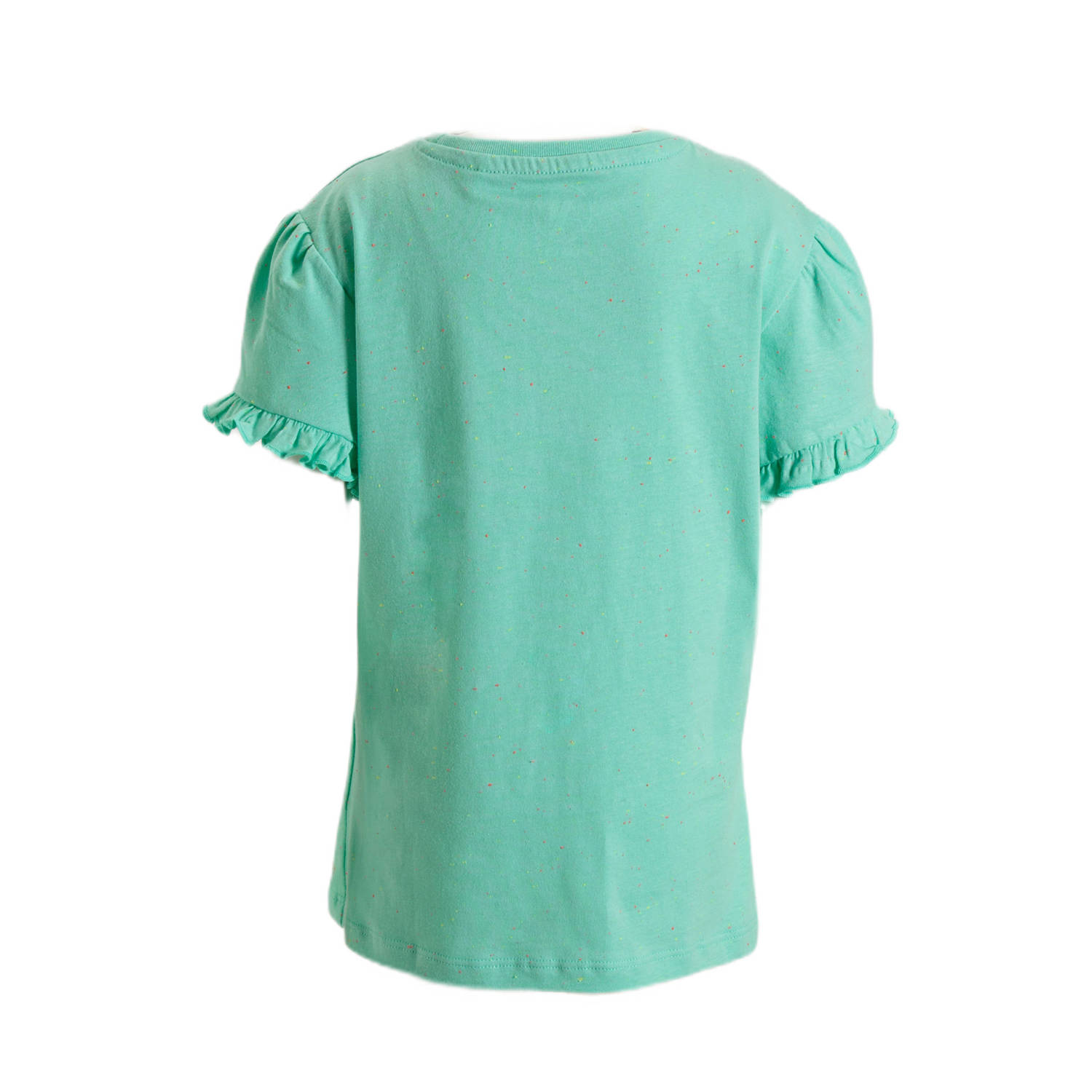 anytime T-shirt met tekstopdruk groen