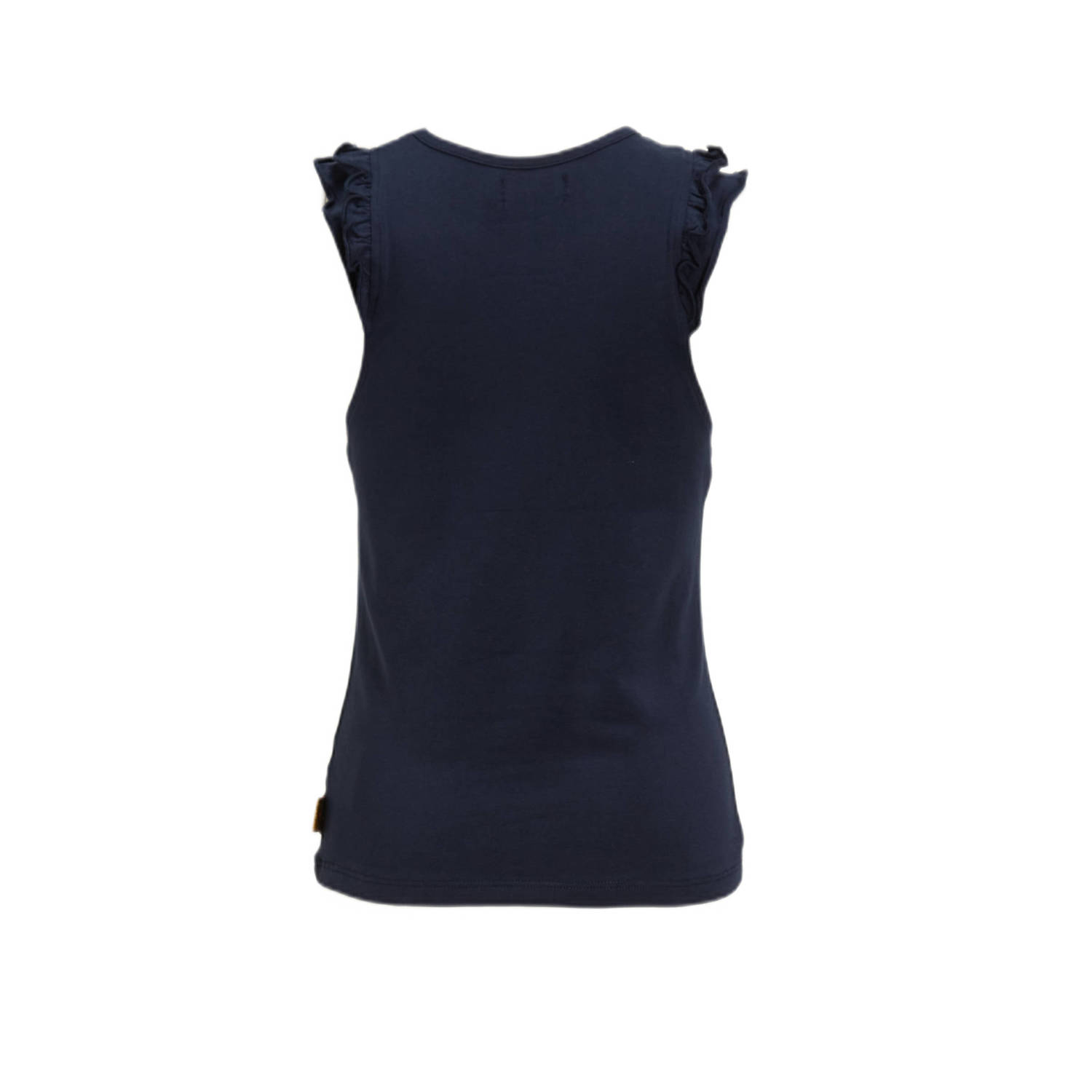 Orange Stars singlet Penelope met printopdruk navy