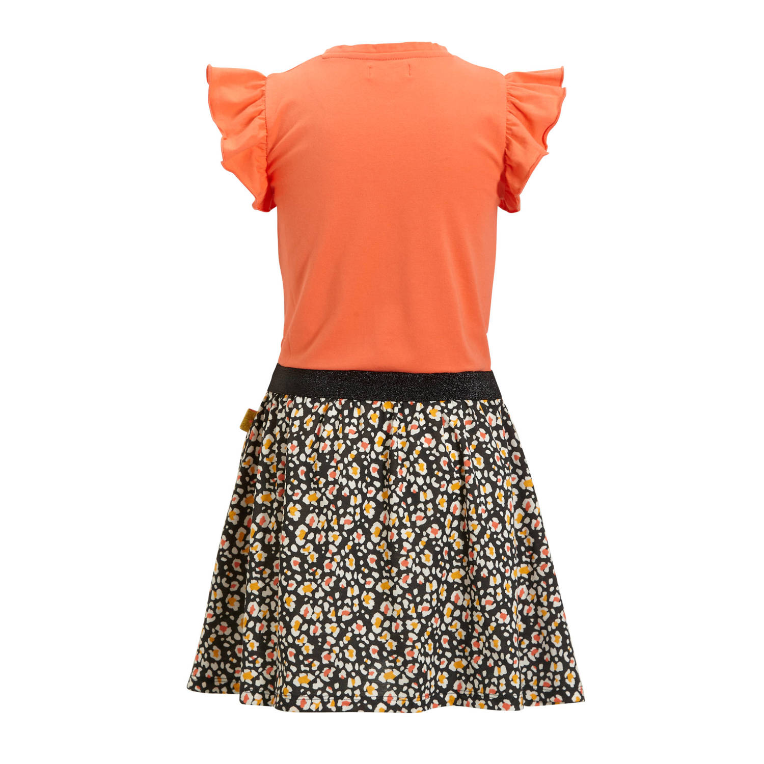 Orange Stars jurk Phillipa met printopdruk multi