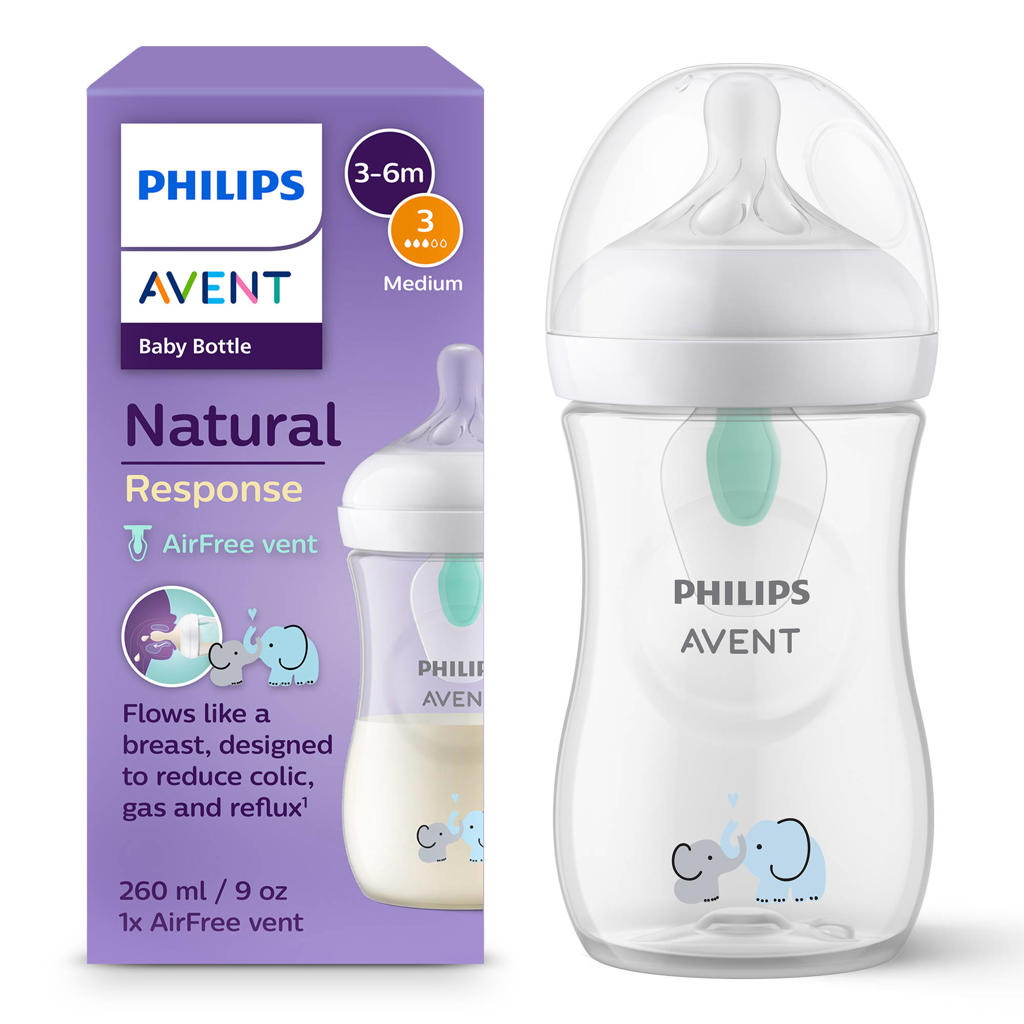 Philips AVENT Natural Response Anti-colic 1 babyfles – 260 ml – Flow 3 - SCY673/81