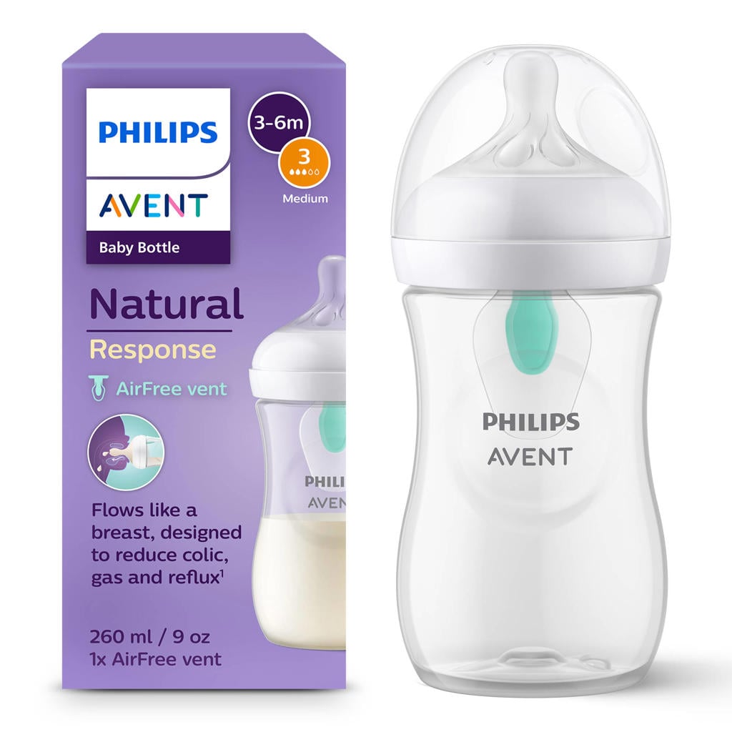 Philips AVENT Natural Response Anti-colic 1 babyfles – 260 ml – Flow 3 - SCY673/01