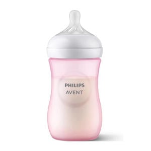 Natural Response babyfles roze - 260 ml (1 fles)