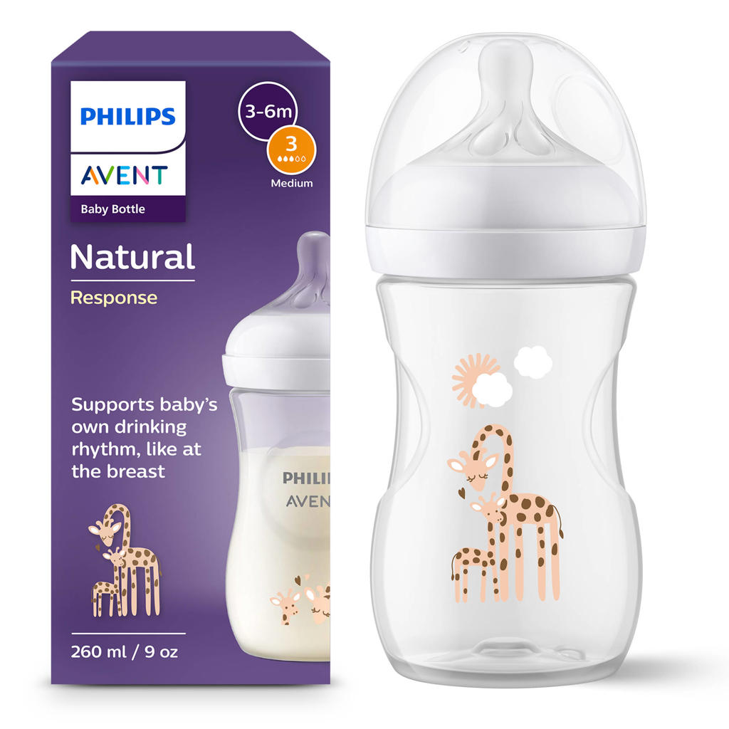 Philips AVENT Natural Response 1 babyfles – 260 ml – Flow 3 - SCY903/66