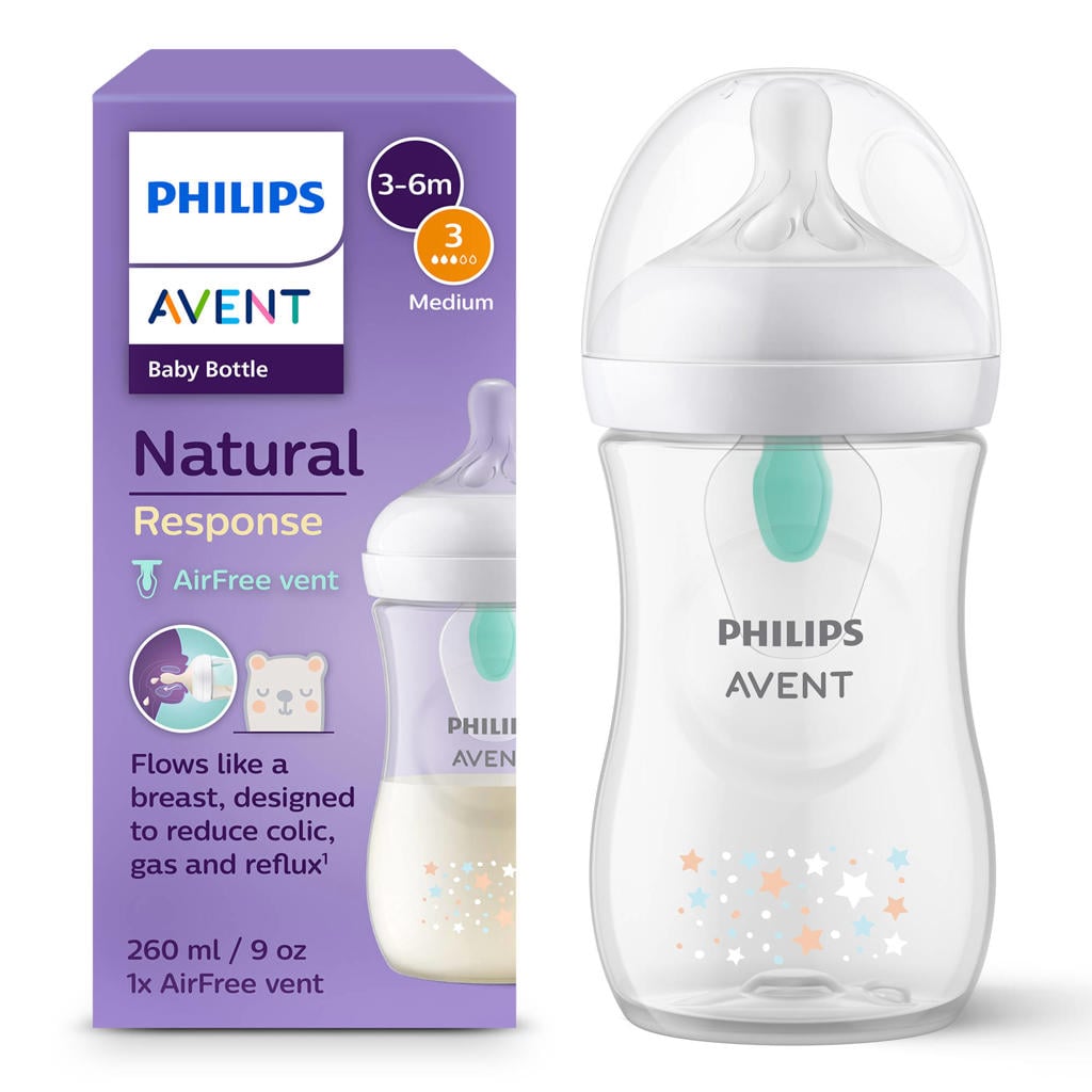 Philips AVENT Natural Response Anti-colic 1 babyfles – 260 ml – Flow 3 - SCY673/82
