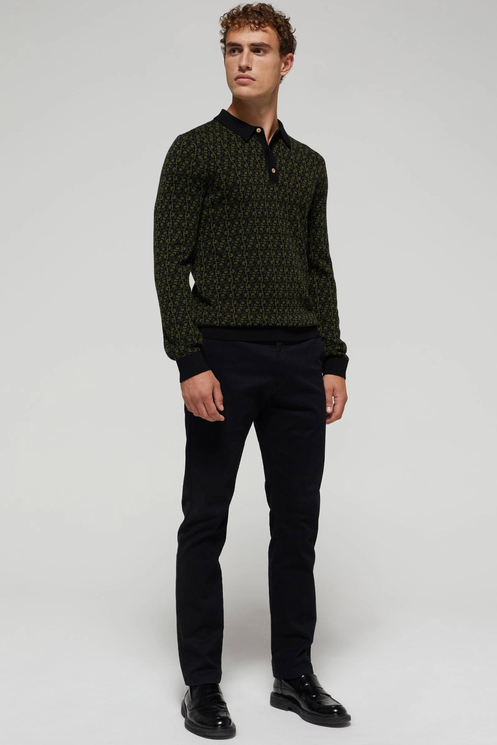 Scotch & Soda fijngebreide trui van merinowol grey melange