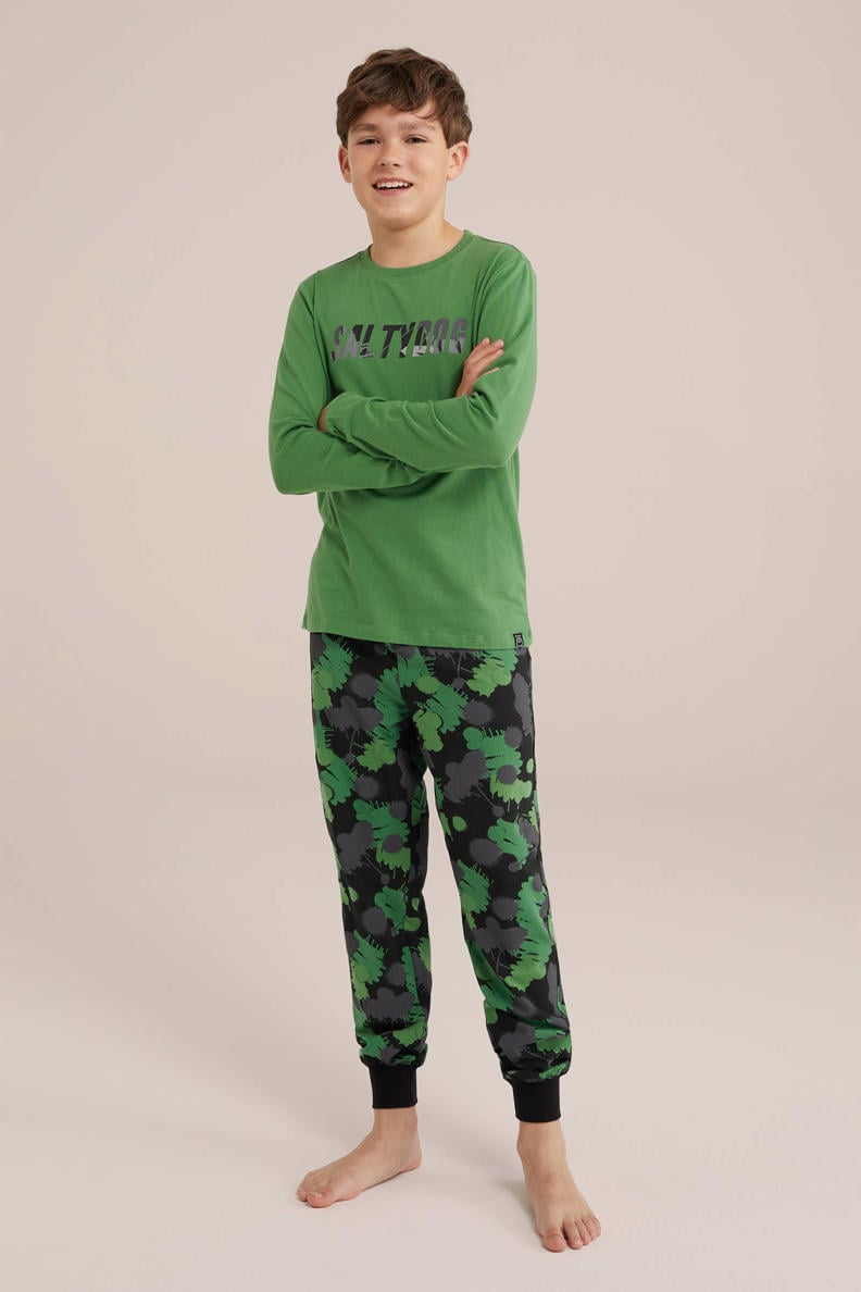 WE Fashion pyjama groen/zwart | wehkamp WE Fashion pyjama groen/zwart | wehkamp