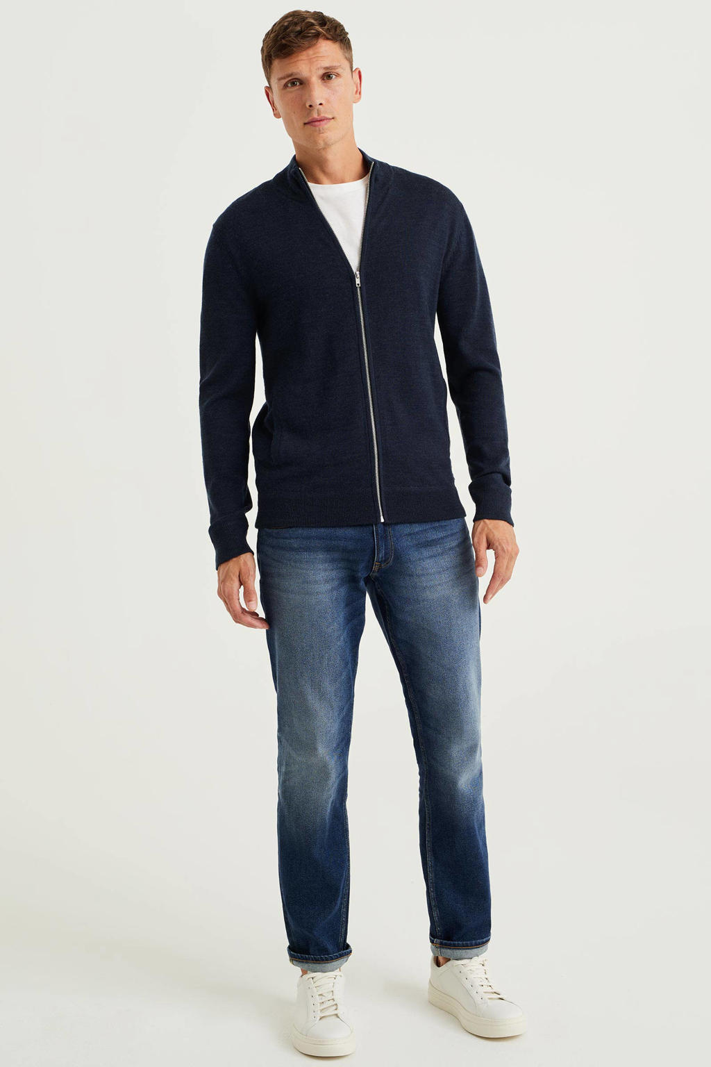 MSCH Copenhagen Gebreide cardigan met ritssluiting, model 'Sigune MSCH Copenhagen Gebreide cardigan met ritssluiting, model 'Sigune
