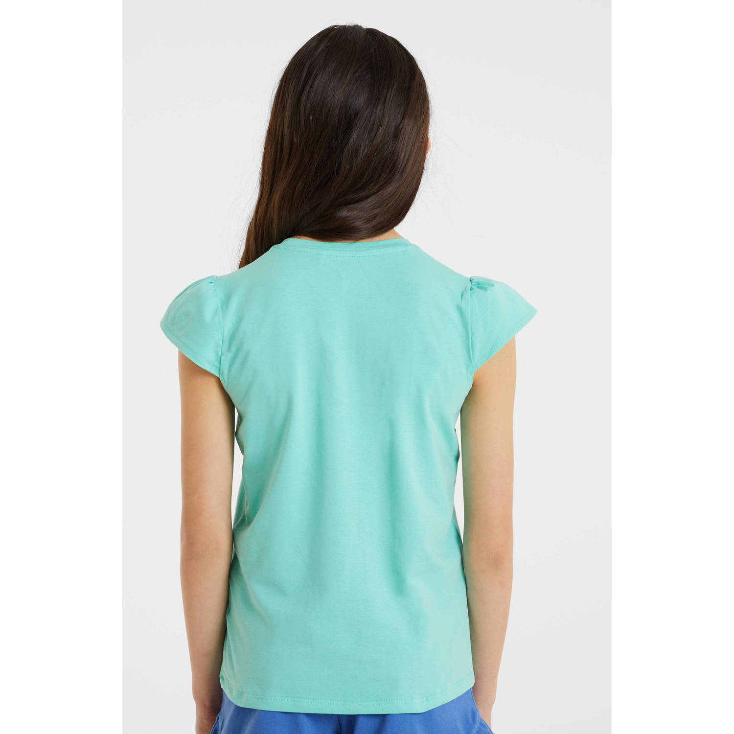 anytime T-shirt met printopdruk mint