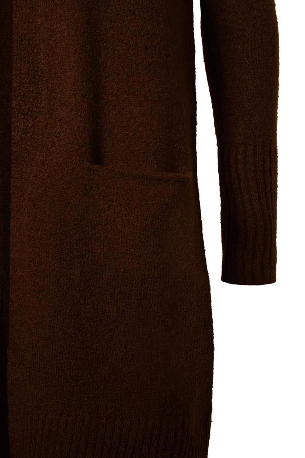 Miss Etam Regulier vest Merel cardigan bruin | wehkamp