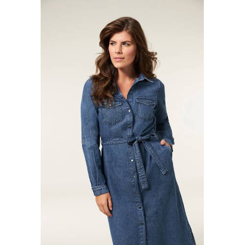 Miss Etam Regulier spijkerjurk dark blue denim afbeelding