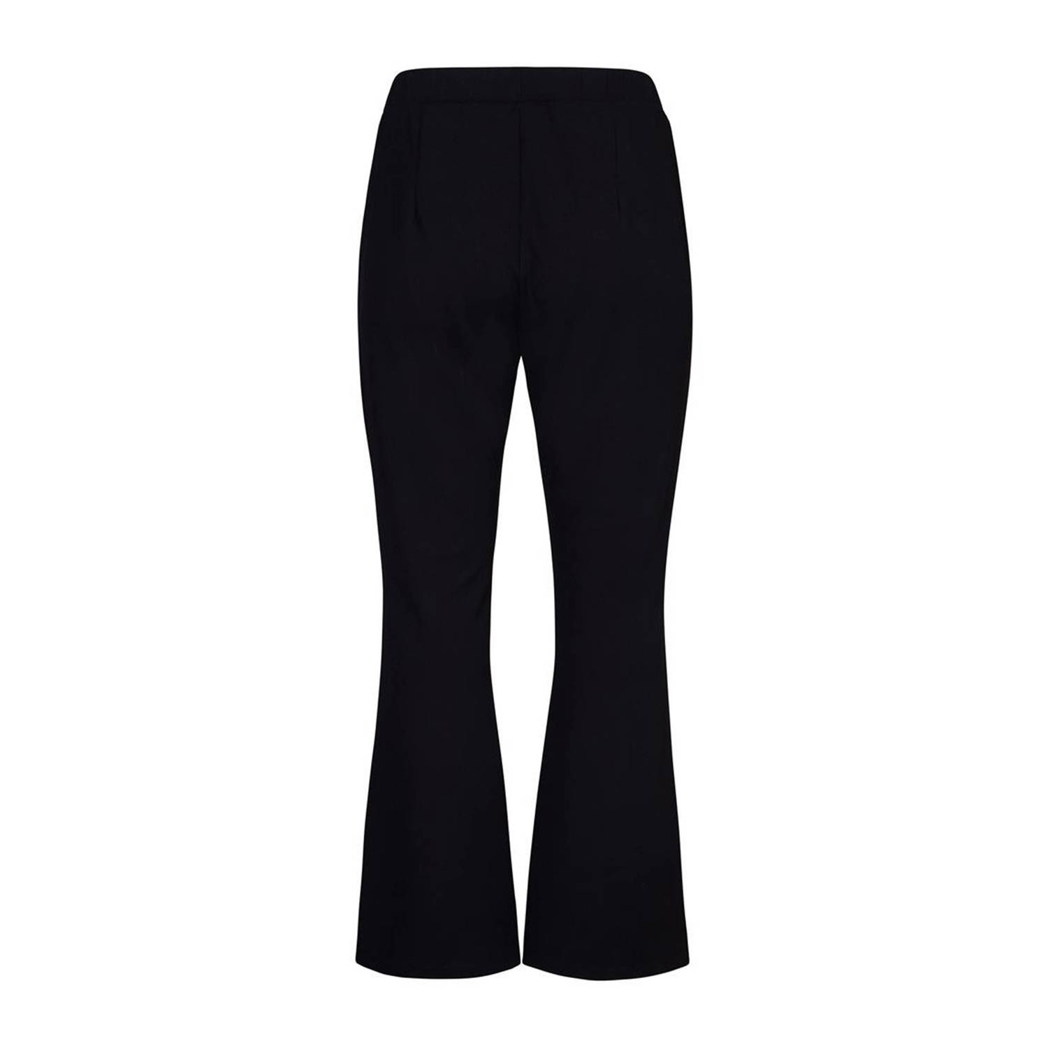 Miss Etam Plus flared broek Mara AW zwart