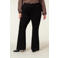 Miss Etam Plus flared broek Mara AW zwart