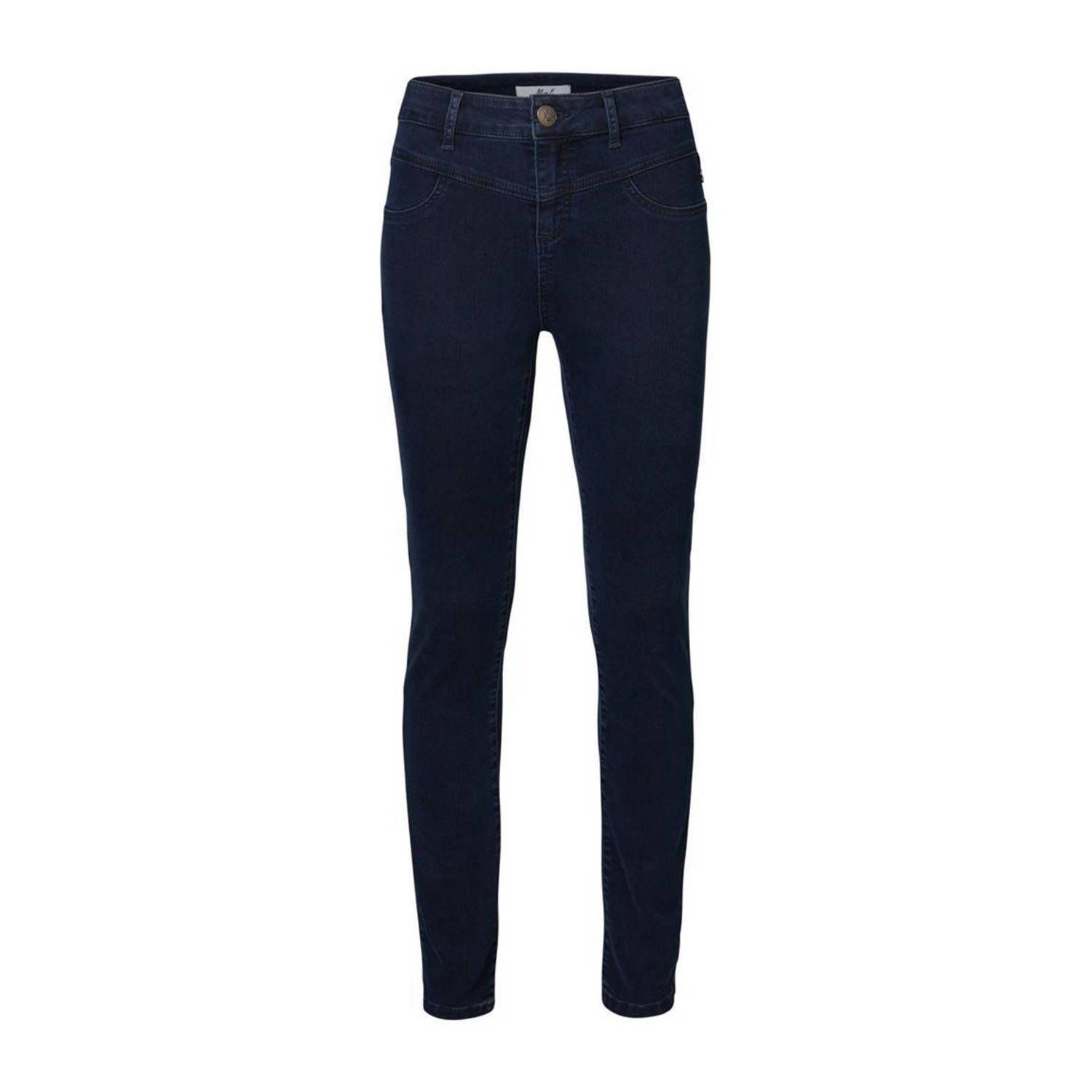 Miss Etam Regulier high waist skinny jeans Hanna dark blue denim