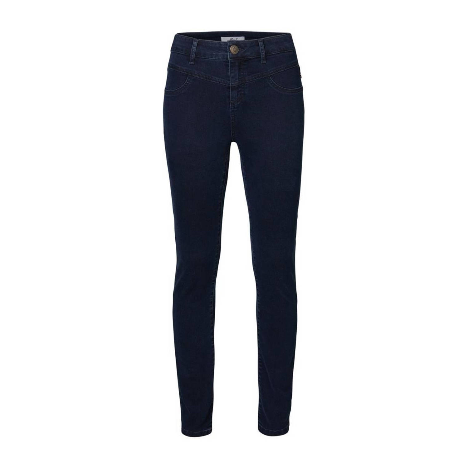 Miss Etam Regulier high waist skinny jeans Hanna dark blue denim