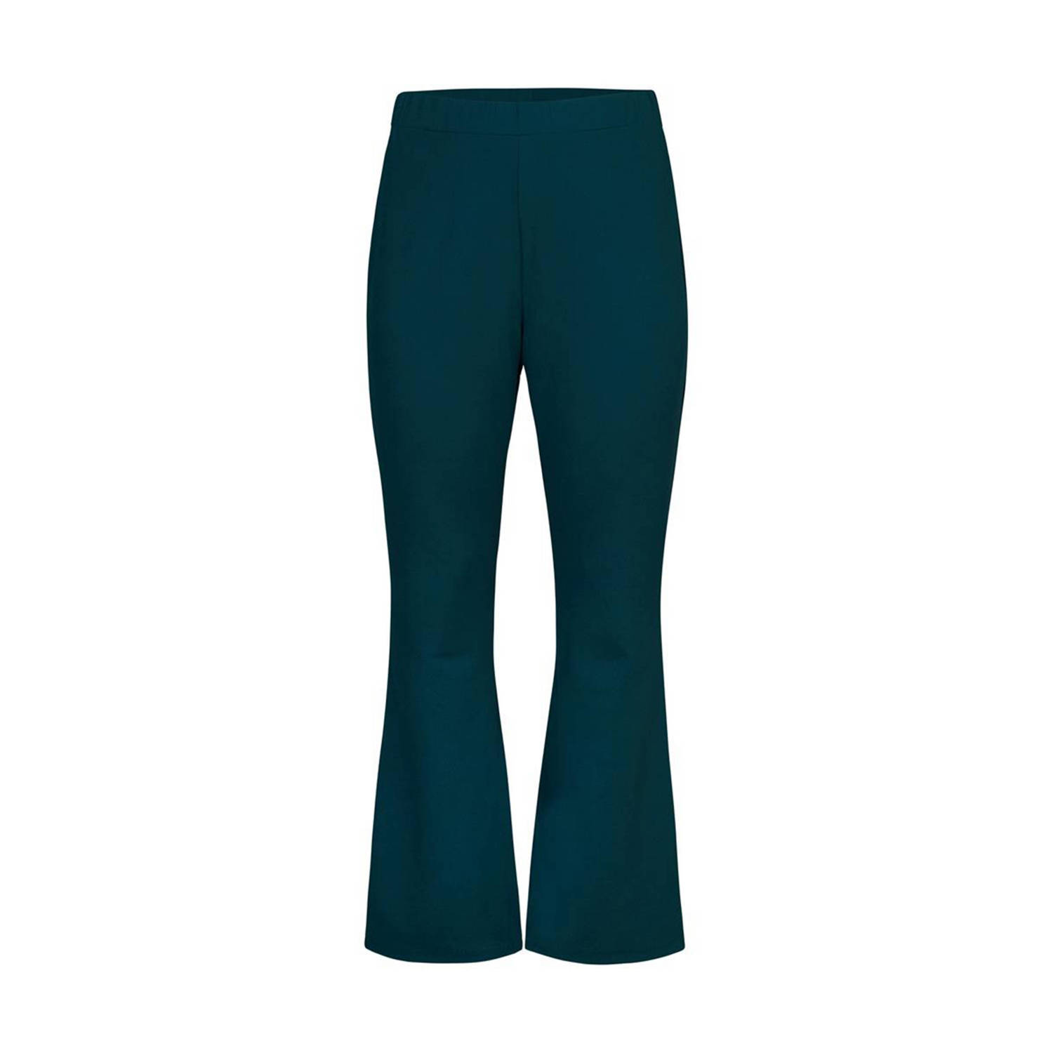 Miss Etam Plus flared broek Mara flared pants AW donkergroen